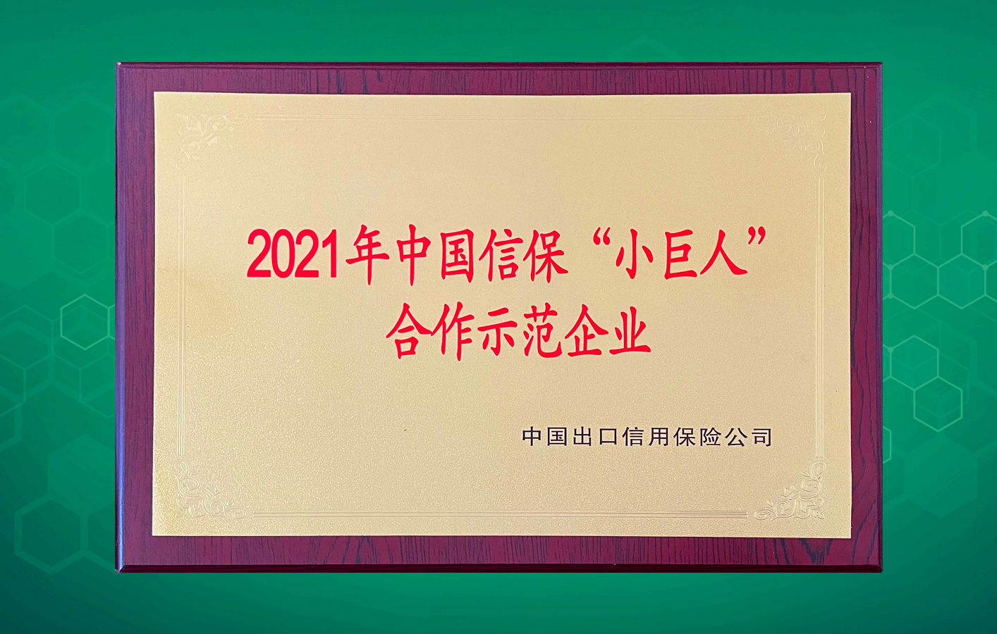 楊帆遠航走向世界！華聯(lián)領(lǐng)世榮獲中國信保“小巨人”合作示范企業(yè)！